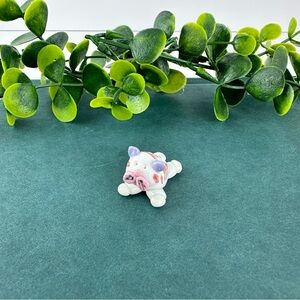 Vintage Mini Cat Figurine Laying Down